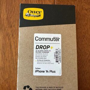 NEW OtterBox iPhone 14 Plus Commuter Case Blue Slim & Tough Port Protection